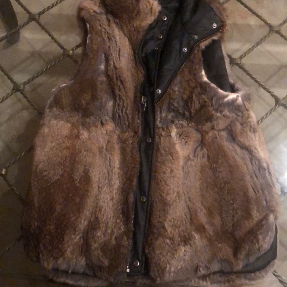 Zadig and Voltaire reversible real fur vest